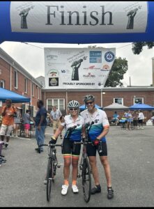 Polli and michael 2023 ride finish