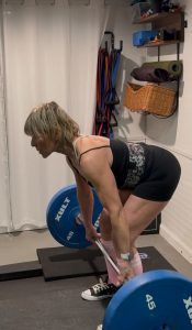 Polli deadlift pink socks