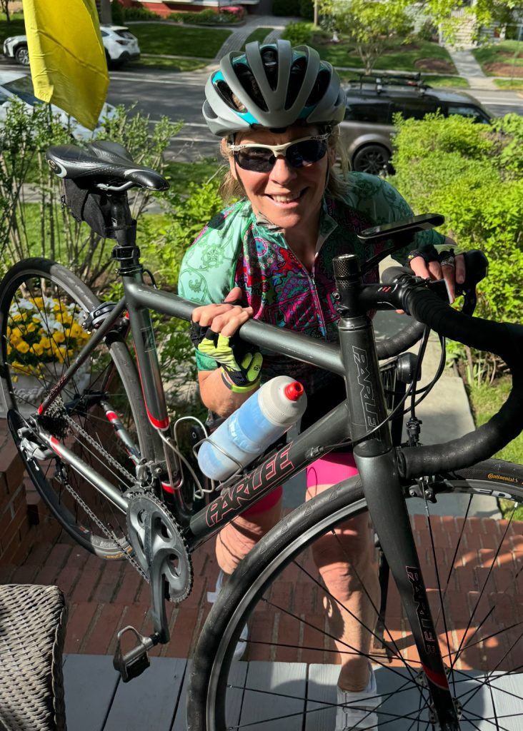 Polli with bike