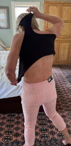 polli trying on tight pants