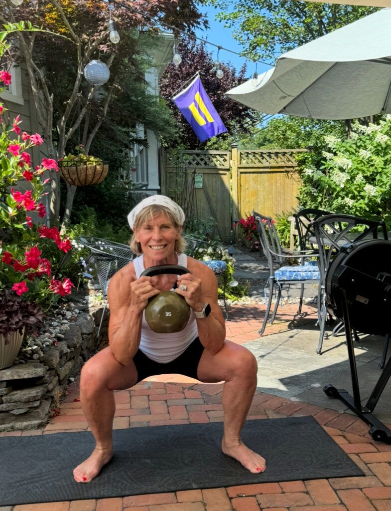 Polli in goblet squat