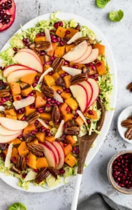 bigger Autumn Butternut Squash Brussels Sprouts Caesar Salad 4